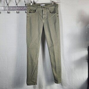 Loft Made Loved Green Cotton Poly Elastane Modern Skinny Stretch Jeans Size 28/6